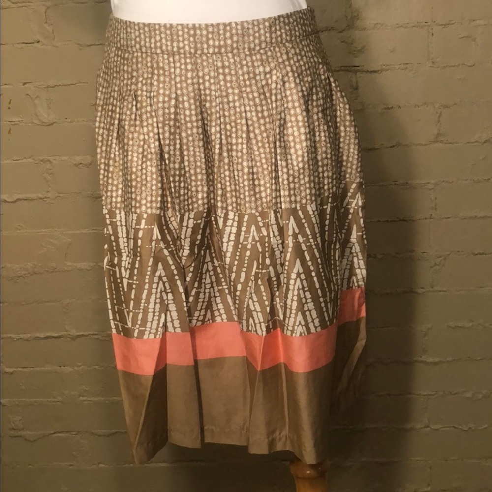 George Beige and White Printed Skirt: 6
